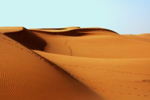 Sanddünen in einer Wüste